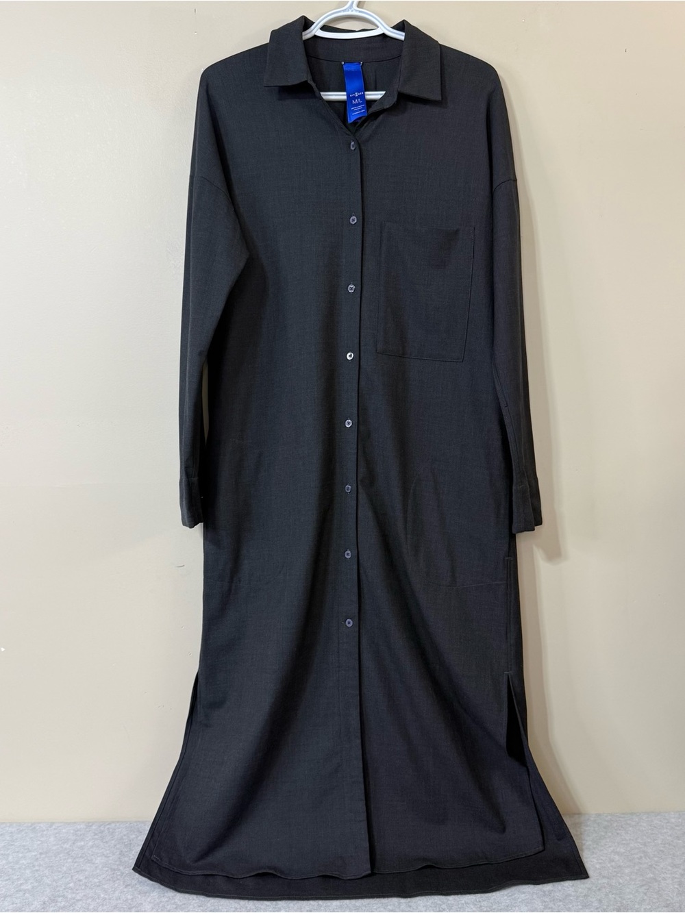 Kit and Ace Wool Blend Shirt Dress size M/L